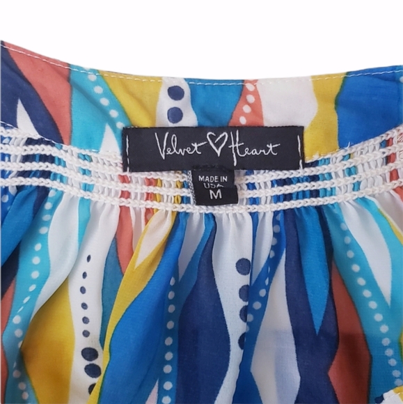 Colorful Patterned Women's Top - Picture 3 of 6